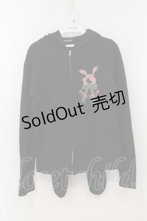 画像: PEACE NOW / うさみみパーカー M ブラック O-26-01-15-053-PU-TO-YM-OS