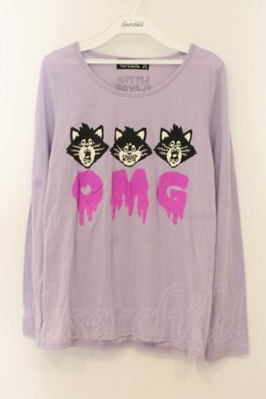 画像: LISTEN FLAVOR / OMG　カットソー  ラベンダー O-26-01-15-055-PU-TO-YM-OS