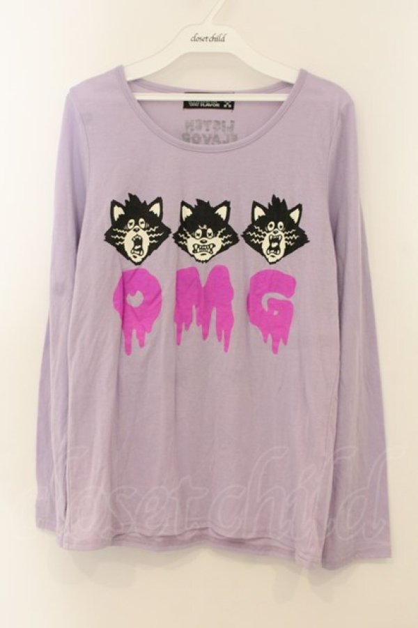 画像1: LISTEN FLAVOR / OMG　カットソー  ラベンダー O-26-01-15-055-PU-TO-YM-OS (1)