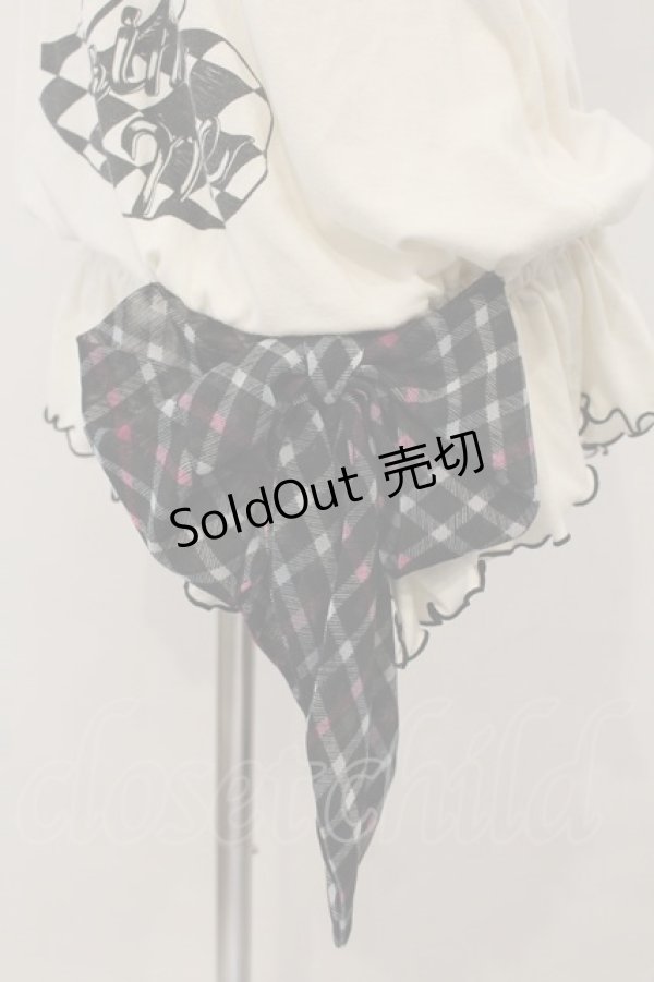 画像2: ALGONQUINS / ラビットプリントホルターキャミワンピース F ホワイト O-26-01-15-060-AL-OP-YM-OS (2)