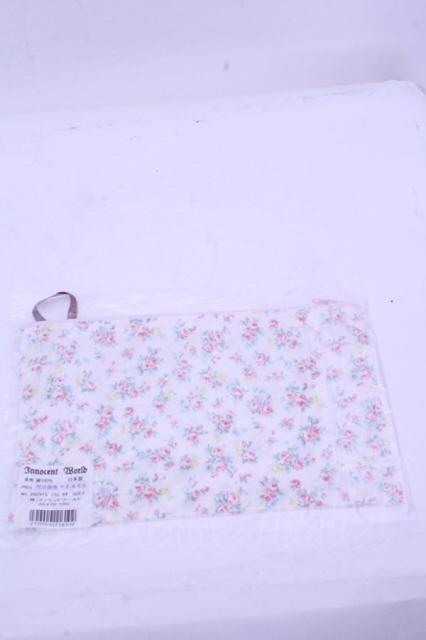 画像2: Innocent World / ミニバラマスクポーチ  アイボリー×ピンク O-26-01-15-1039-IW-ZA-OW-OS (2)