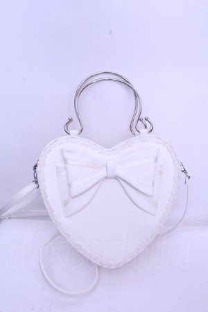 画像: BABY,THE STARS SHINE BRIGHT / リボンハートBag  シロ O-26-01-15-1042-BA-BG-OW-OS