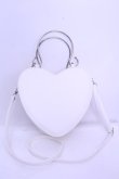 画像2: BABY,THE STARS SHINE BRIGHT / リボンハートBag  シロ O-26-01-15-1042-BA-BG-OW-OS (2)