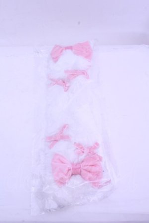 画像: Chalmiere / ファーヘッドドレス  シロ×ピンク O-26-01-15-1047-0-AC-IG-OS