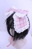 画像1: Chalmiere / タータンチェックマルチリボン  ピンク O-26-01-15-1048-0-ZA-IG-OS (1)