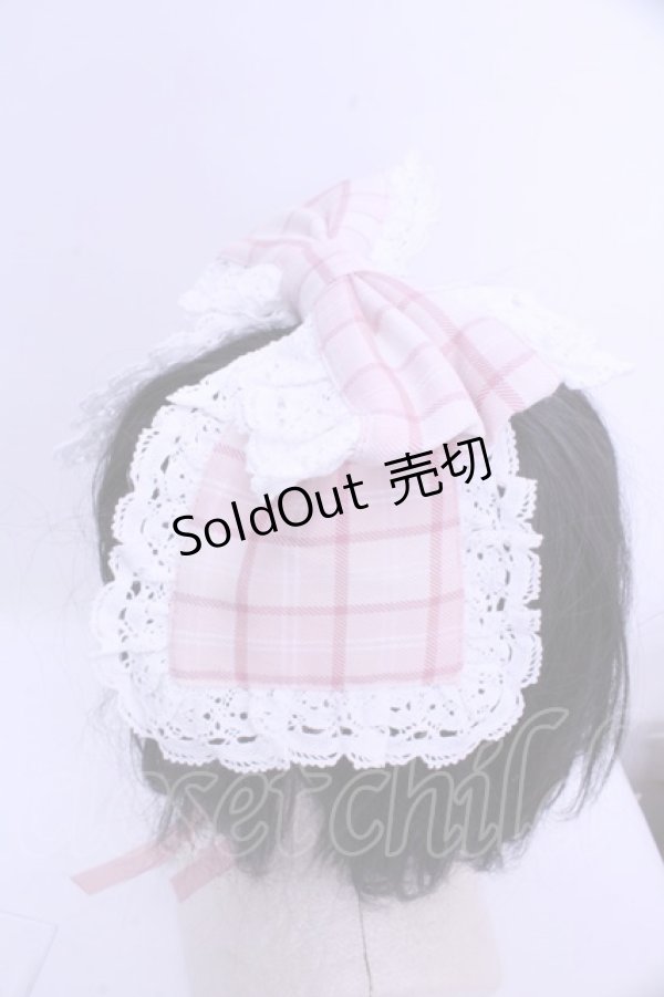 画像2: Chalmiere / タータンチェックマルチリボン  ピンク O-26-01-15-1048-0-ZA-IG-OS (2)