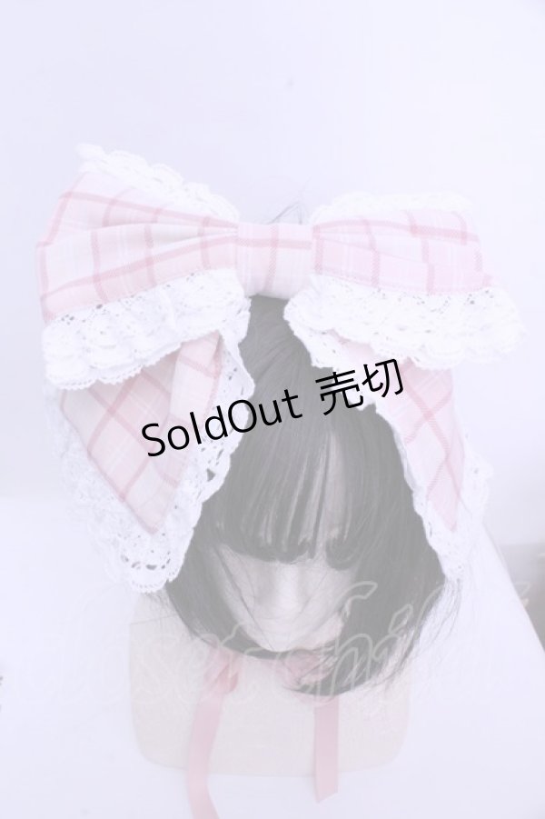 画像4: Chalmiere / タータンチェックマルチリボン  ピンク O-26-01-15-1048-0-ZA-IG-OS (4)