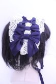 画像3: axes femme kawaii / トーションレースヘッドドレス  ネイビー O-26-01-15-1005-AX-AC-OW-OS (3)