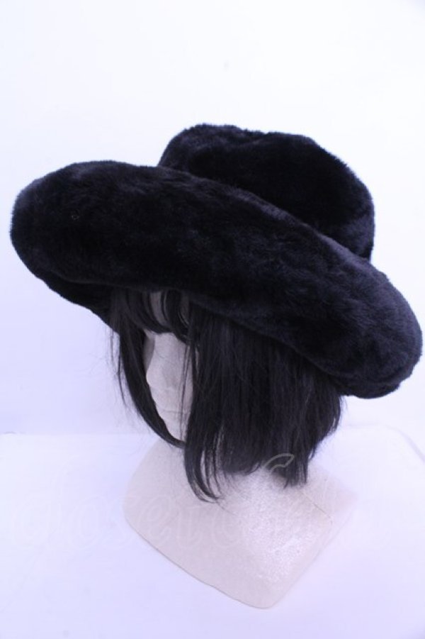 画像1: uf / ブラックエクリプス　ファーハット  ブラック O-26-01-15-1010-EL-AC-OW-OS (1)