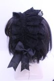 画像2: MorunxMuunaStoik / Libraヘッドドレス  ブラック O-26-01-15-1002-EL-ZA-IG-OS (2)