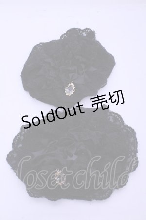 画像: axes femme kawaii / トリプルリボンお袖留め  クロ O-26-01-15-1019-AX-ZA-IG-ZT012