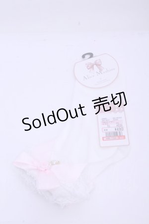 画像: Alice Mashiro / TTMACSローズリボン ソックス 23~25cm シロ×ピンク O-26-01-15-1020-LO-ZA-IG-ZT012