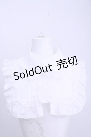 画像: ATELIER PIERROT / Lace Elegance Ruffle Collar（レースエレガンスラッフルカラー）  ホワイト O-26-01-15-1022-EL-ZA-IG-OS