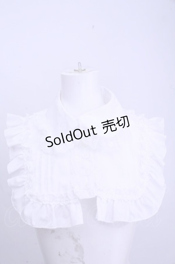 画像1: ATELIER PIERROT / Lace Elegance Ruffle Collar（レースエレガンスラッフルカラー）  ホワイト O-26-01-15-1022-EL-ZA-IG-OS (1)