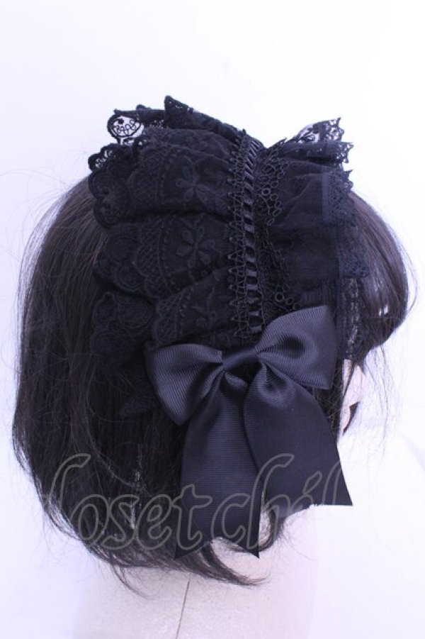 画像3: MorunxMuunaStoik / Libraヘッドドレス  ブラック O-26-01-15-1002-EL-ZA-IG-OS (3)