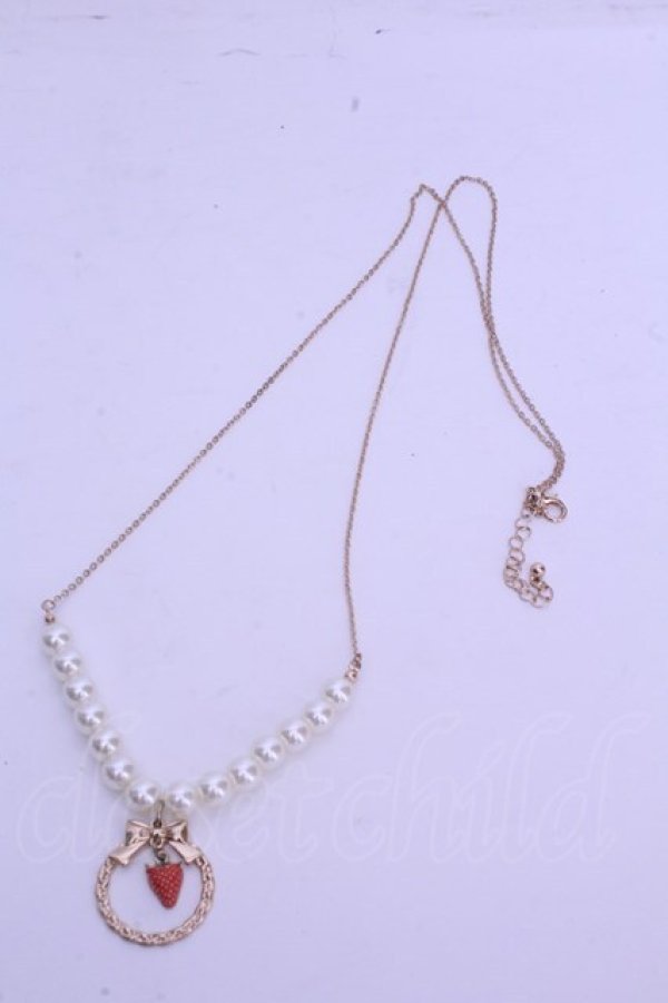 画像3: m petit by misako / AMイチゴサークルネックレス  アカ×ゴールド O-26-01-15-1023-LO-AC-IG-OS (3)