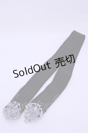 画像: axes femme / ゴシックローズゴムベルト  クロｘパープルｘシルバー O-26-01-15-1028-AX-ZA-YM-OS