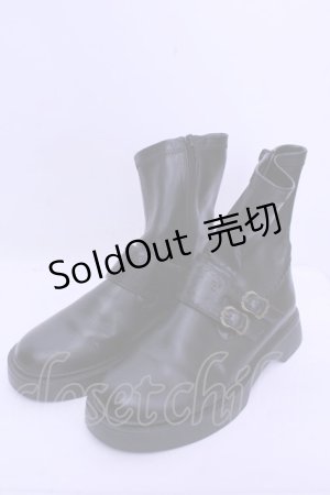 画像: axes femme / ストレッチエンジニアブーツ 23.5cm クロ O-26-01-15-1035-AX-SH-IG-OS