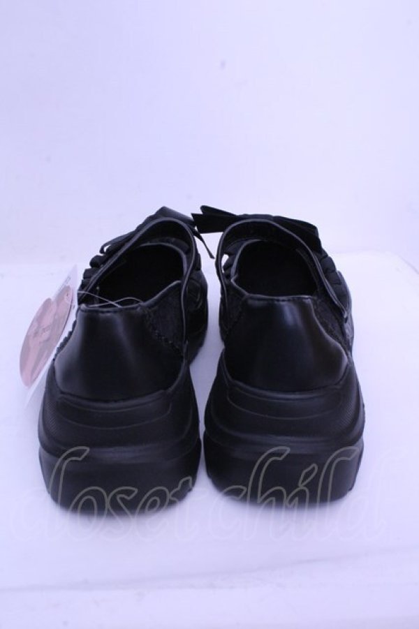 画像3: m petit by misako / AMコウリボンフリルSNK M クロ O-26-01-15-1036-LO-SH-IG-OS (3)