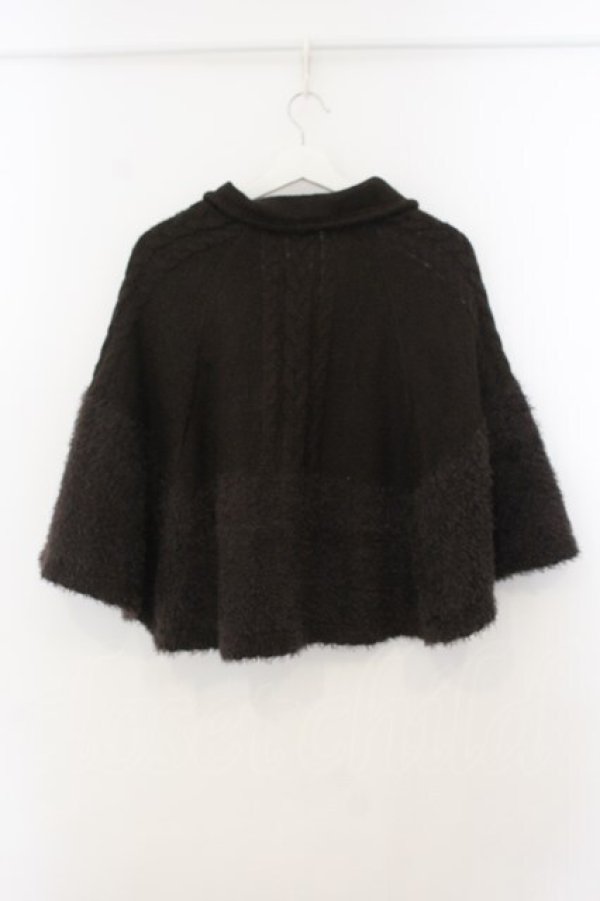 画像2: axes femme / 裏ボアポンチョ M ブラウン O-26-01-15-071-AX-CO-YM-OS (2)