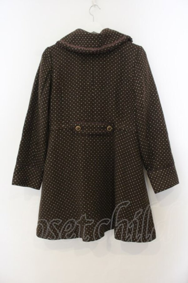画像2: axes femme / ラメドットコート M ブラウン O-26-01-15-072-AX-CO-YM-OS (2)