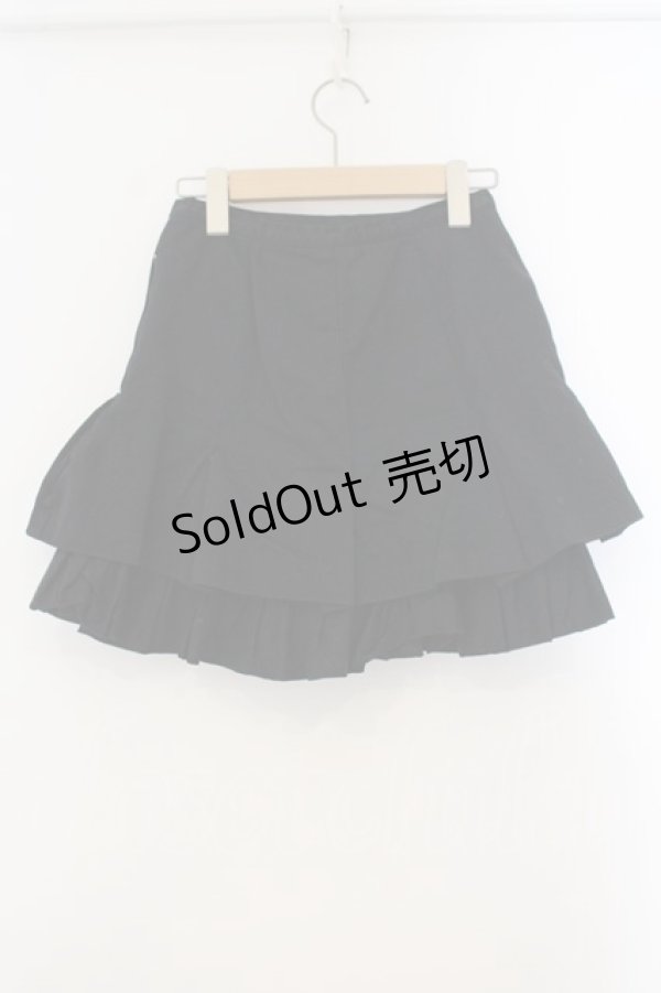 画像2: PEACE NOW / レイヤータックスカート M ブラック O-26-01-15-073-PU-SK-YM-OS (2)