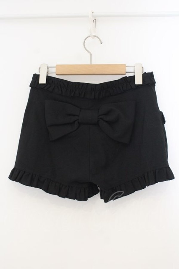 画像2: PEACE NOW / フリルキュロット M ブラック O-26-01-15-076-PU-PA-YM-OS (2)