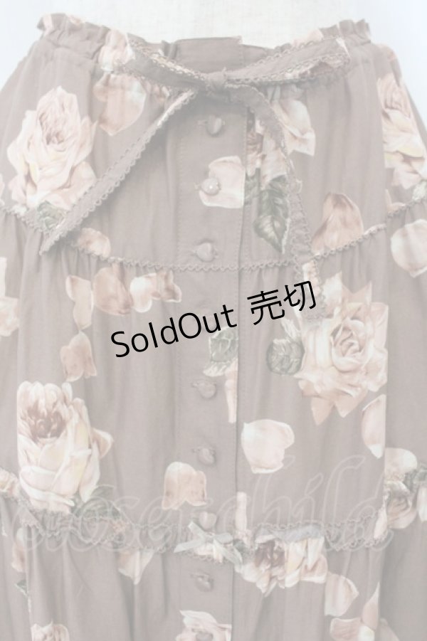 画像2: PINK HOUSE / ローズペタルローンスカート  ブラウン系 O-26-01-15-082-LO-SK-IG-OS (2)
