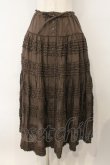 画像1: PINK HOUSE / ローンフリルドットスカート  ブラウン O-26-01-15-084-LO-SK-IG-OS (1)