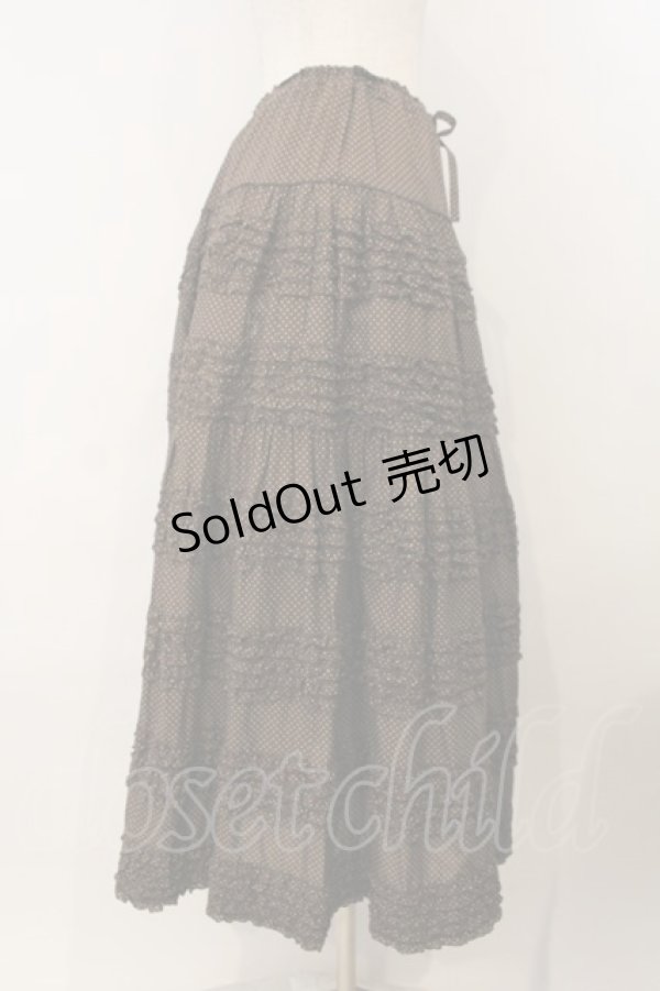 画像3: PINK HOUSE / ローンフリルドットスカート  ブラウン O-26-01-15-084-LO-SK-IG-OS (3)