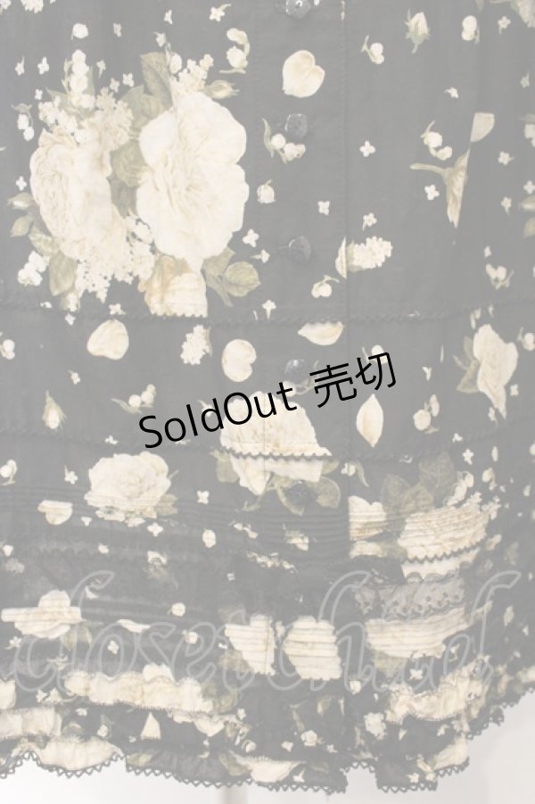 画像2: PINK HOUSE / ホワイトローズスカート  クロ O-26-01-15-087-LO-SK-IG-OS (2)