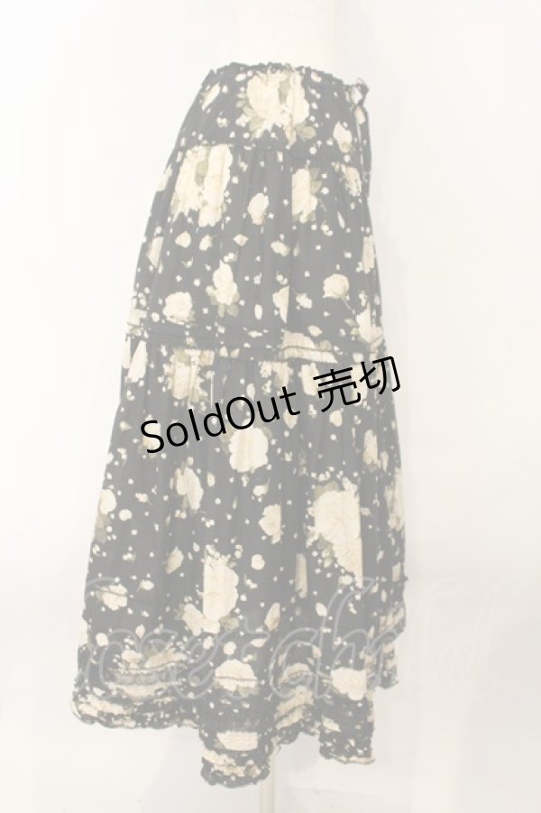 画像3: PINK HOUSE / ホワイトローズスカート  クロ O-26-01-15-087-LO-SK-IG-OS (3)