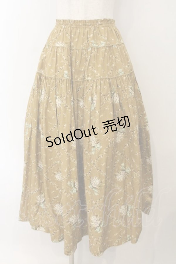 画像1: WONDERFUL WORLD / すずらん柄スカート  マスタード O-26-01-15-088-LO-SK-IG-OS (1)