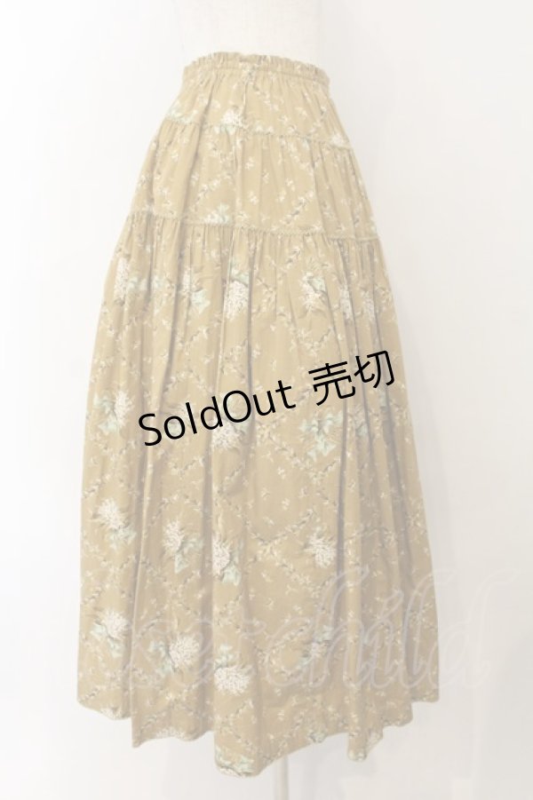 画像3: WONDERFUL WORLD / すずらん柄スカート  マスタード O-26-01-15-088-LO-SK-IG-OS (3)