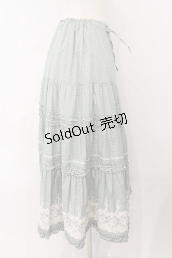 画像3: PINK HOUSE / 裾モチーフドットスカート  ミント O-26-01-15-089-LO-SK-IG-OS (3)