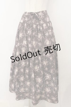 画像: KANEKO ISAO / ローズブーケ柄スカート【お直しあり】  パープル O-26-01-15-091-EL-SK-IG-ZT283