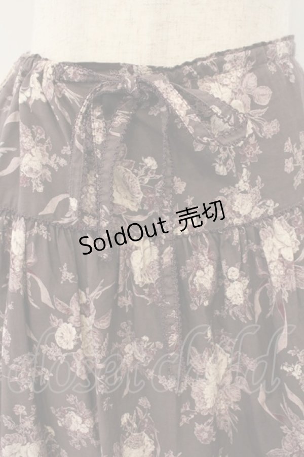 画像2: KANEKO ISAO / ローズブーケ柄スカート【お直しあり】  パープル O-26-01-15-091-EL-SK-IG-ZT283 (2)