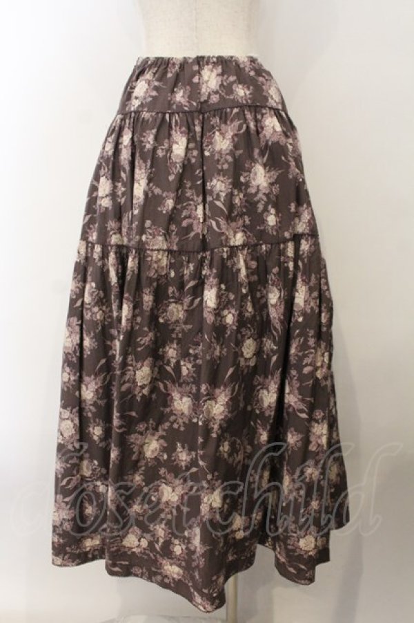 画像4: KANEKO ISAO / ローズブーケ柄スカート【お直しあり】  パープル O-26-01-15-091-EL-SK-IG-OS (4)