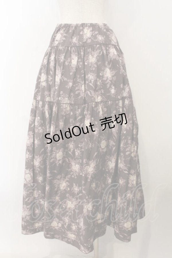 画像4: KANEKO ISAO / ローズブーケ柄スカート【お直しあり】  パープル O-26-01-15-091-EL-SK-IG-ZT283 (4)