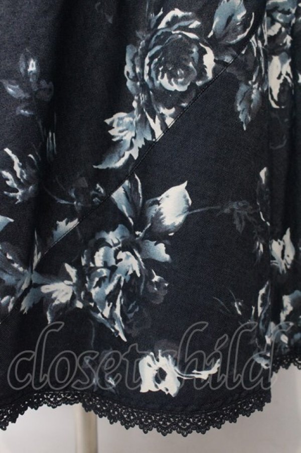 画像2: PINK HOUSE / ローズデニムライクスカート  インディゴ O-26-01-15-094-LO-SK-IG-OS (2)