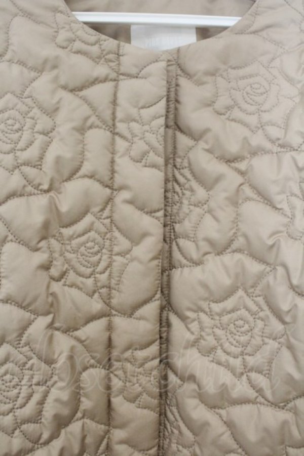 画像2: PINK HOUSE / ローズキルティングブルゾン  アイボリー O-26-01-15-095-LO-JA-IG-OS (2)