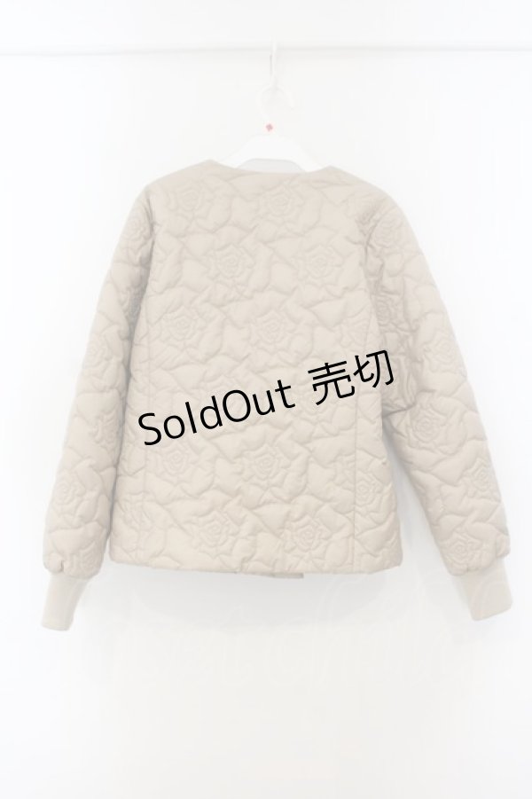 画像3: PINK HOUSE / ローズキルティングブルゾン  アイボリー O-26-01-15-095-LO-JA-IG-ZTC006 (3)