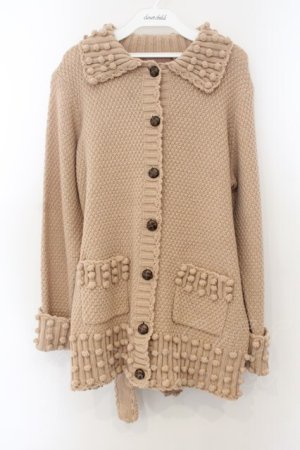 画像: PINK HOUSE / 丸モチーフニットカーディガン  アイボリー O-26-01-15-096-LO-TO-IG-OS