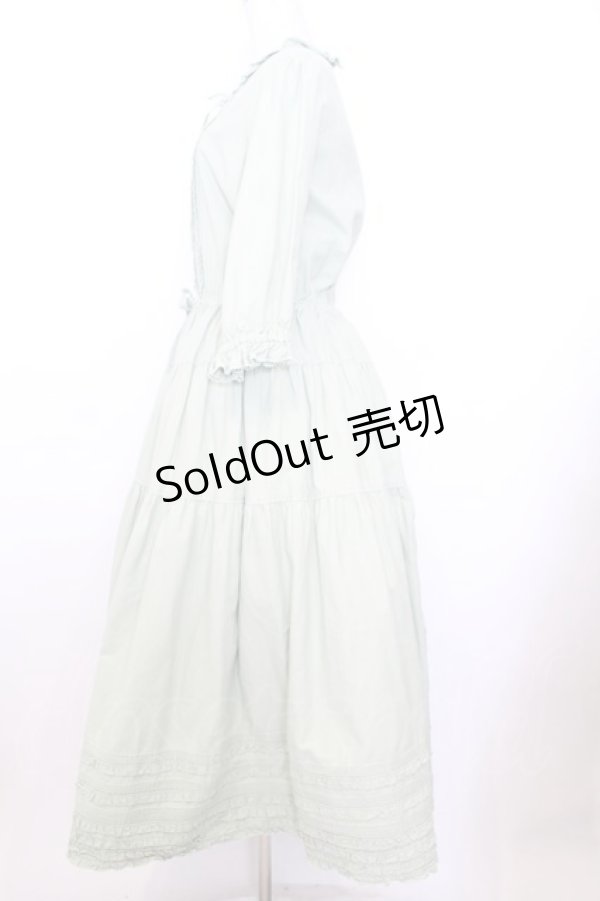 画像3: PINK HOUSE / ピンタックローンフリルワンピース  グリーン O-26-01-15-001-LO-OP-OW-OS (3)