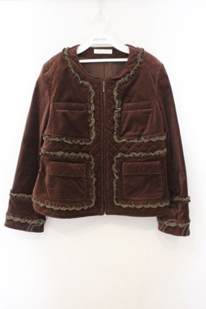 画像: PINK HOUSE / 別珍キルティングジャケット  ブラウン O-26-01-15-102-LO-JA-IG-OS