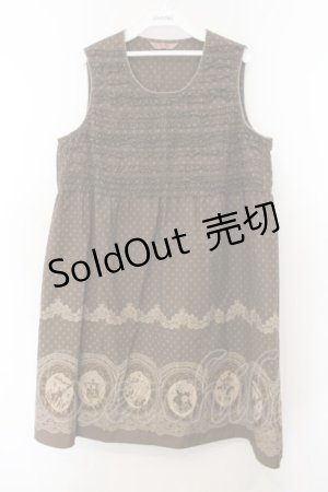 画像: PINK HOUSE / バイオリンローズチュニック  ブラウン O-26-01-15-111-LO-OP-IG-OS