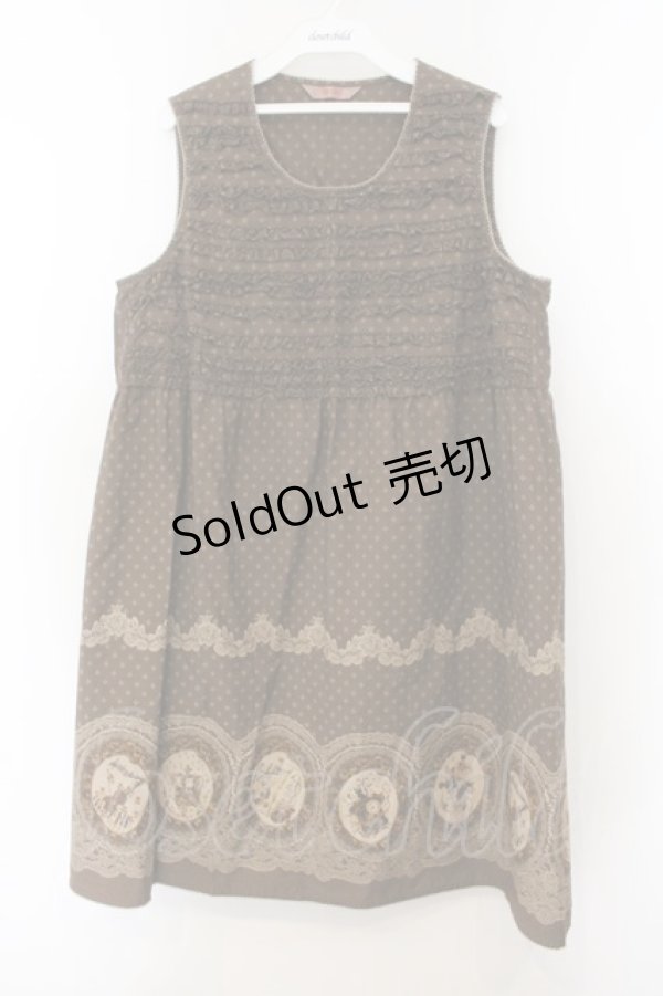 画像1: PINK HOUSE / バイオリンローズチュニック  ブラウン O-26-01-15-111-LO-OP-IG-OS (1)