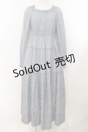 画像: PINK HOUSE / デニムライクシャーリングワンピース  ブルー O-26-01-15-112-LO-OP-IG-OS