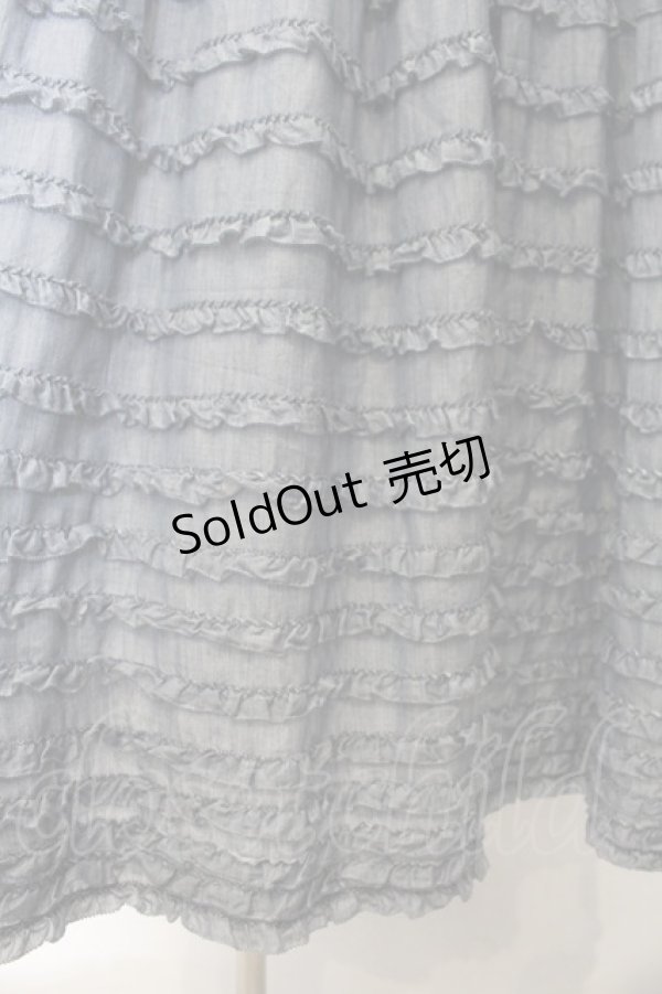 画像2: PINK HOUSE / デニムライクシャーリングワンピース  ブルー O-26-01-15-112-LO-OP-IG-OS (2)