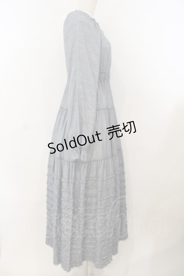 画像3: PINK HOUSE / デニムライクシャーリングワンピース  ブルー O-26-01-15-112-LO-OP-IG-OS (3)